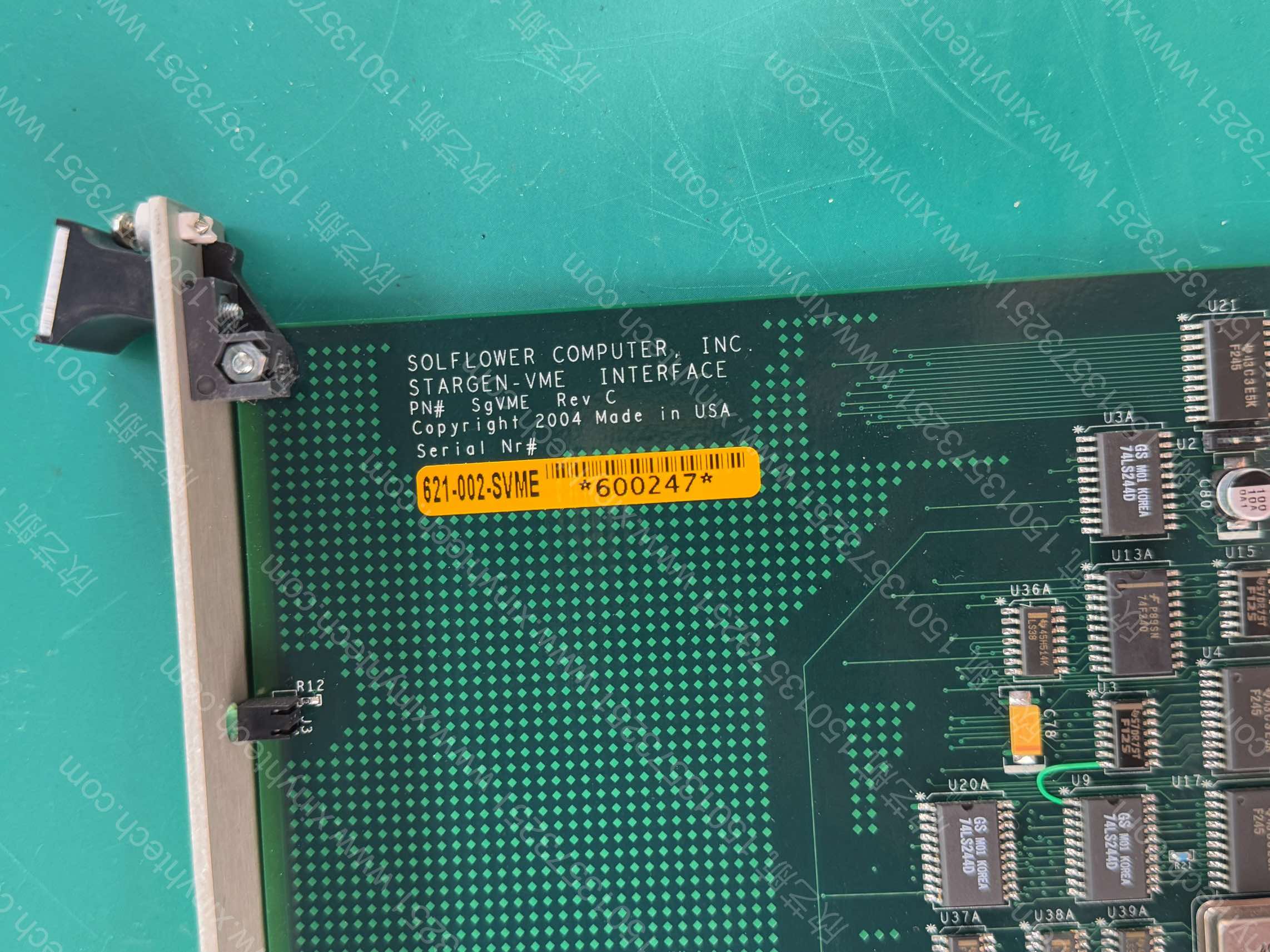 SOLFLOWER COMPUTER STARGEN-VME INTERFACE PN SGVME REV C 621-002-SAME 600247